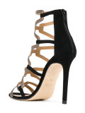 geometric straps sandals