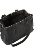silver-tone rim shoulder bag