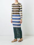 striped maxi dress