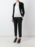 cropped checked trousers