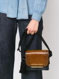 tasseled flap shoulder bag