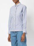 pinstriped pleated shirt