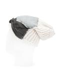 patched knit beanie