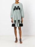 floral embroidered dress
