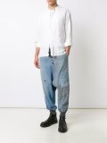 band collar shirt