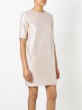 glitter detail shift dress