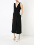 belted cropped jumpsuit