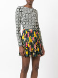 contrast prints dress