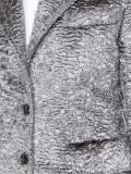 textured single breasted coat