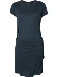 wrapped waist T-shirt dress