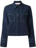 contrast stitched shirt