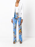 printed flared trousers 
