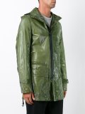 hooded raincoat