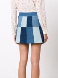 buttoned A-line skirt