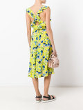 crossed back floral dress