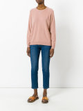 knitted long sleeve sweatshirt