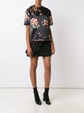 floral print satin top