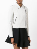 asymmetric zip biker jacket