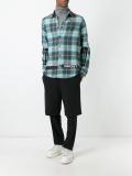 multiple prints plaid shirt