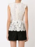 ruffled lace blouse