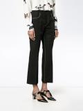 contrast stitch trousers