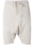 drop-crotch panel shorts 