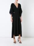 ruffled sleeve dress