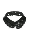 eye embroidered collar