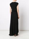 tie waist draped maxi dress