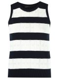 striped knit blouse