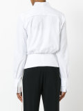 plunge front blouse 