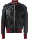 leather bomber jacket