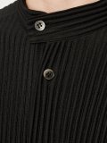pleated band collar shirt 