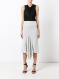asymmetric drape skirt