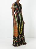 mixed print dress