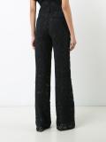 lace flared trousers