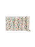 spike embellished clutch bag