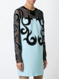 arabesque appliqué dress