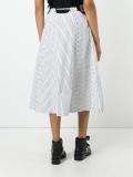 striped belted skirt