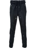 zip panel detail tapered trousers