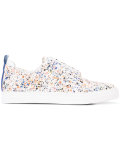 Slider paint splatter sneakers