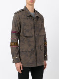 embroidered sleeve field jacket 