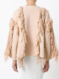 tassel fringed poncho