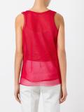 sheer layered tank