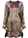 paisley print mini dress