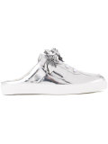 metallic sneaker mules