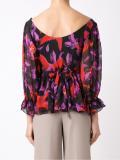 silk printed blouse