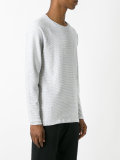 ribbed detail sweatshirt 