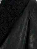 frayed inset coat
