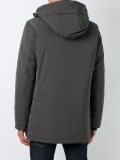 hooded buttoned jacket